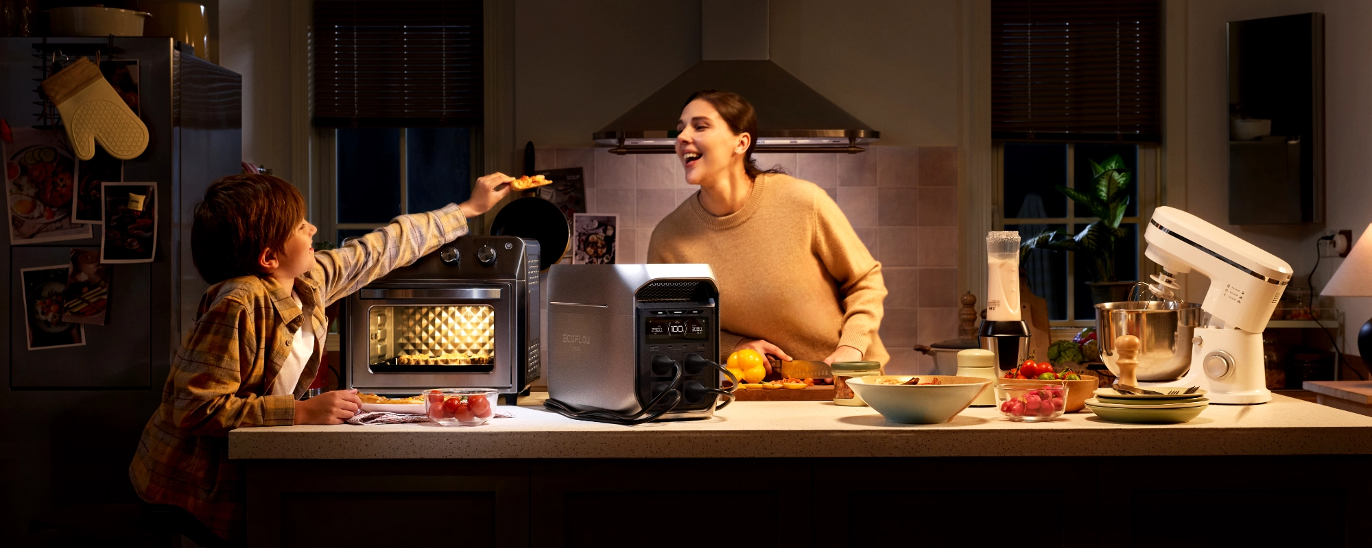 Dodatkowa bateria do EcoFlow Delta 3 MAX PLUS w kuchni