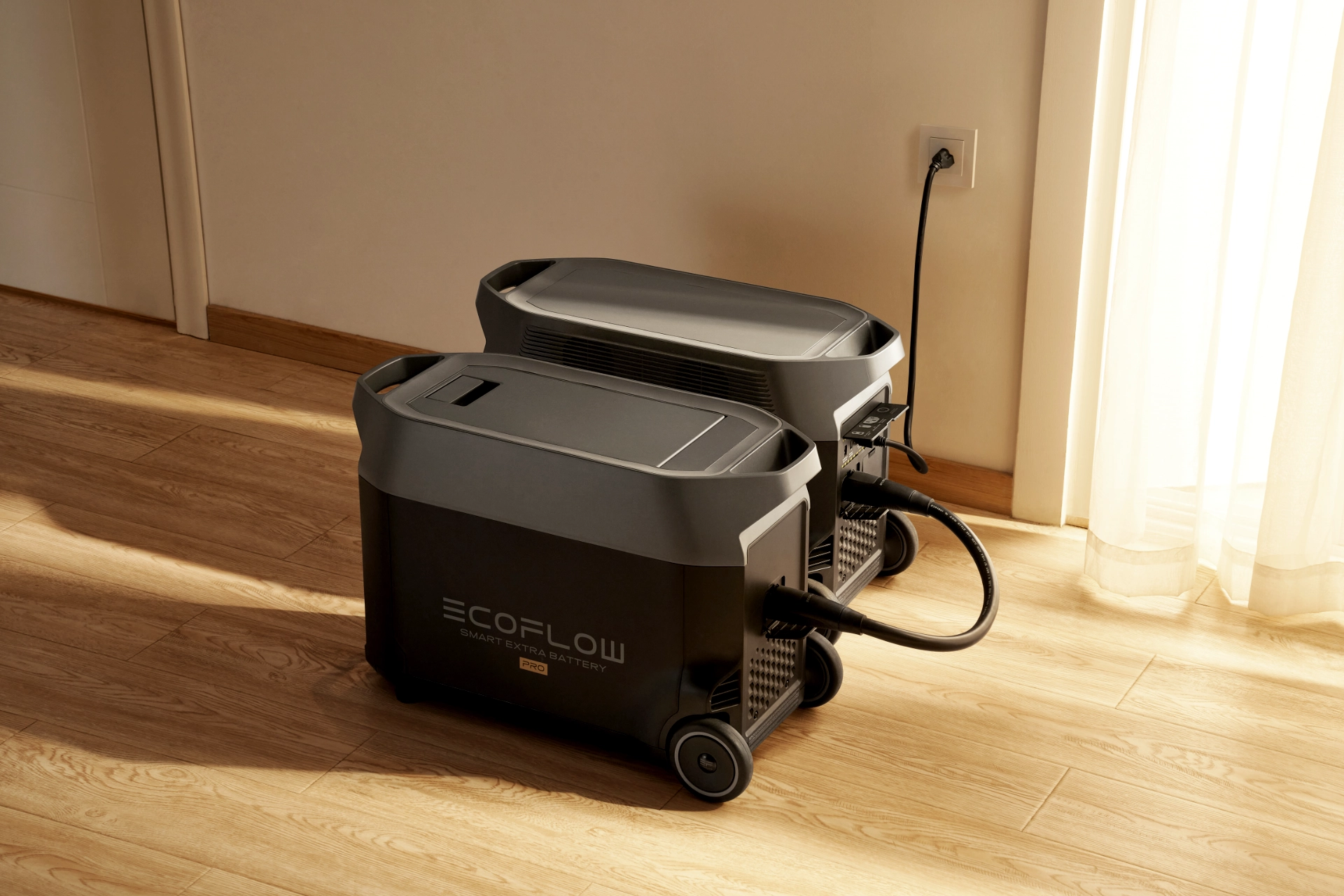 Dodatkowa bateria do EcoFlow Delta PRO podłączona do stacji zasilania