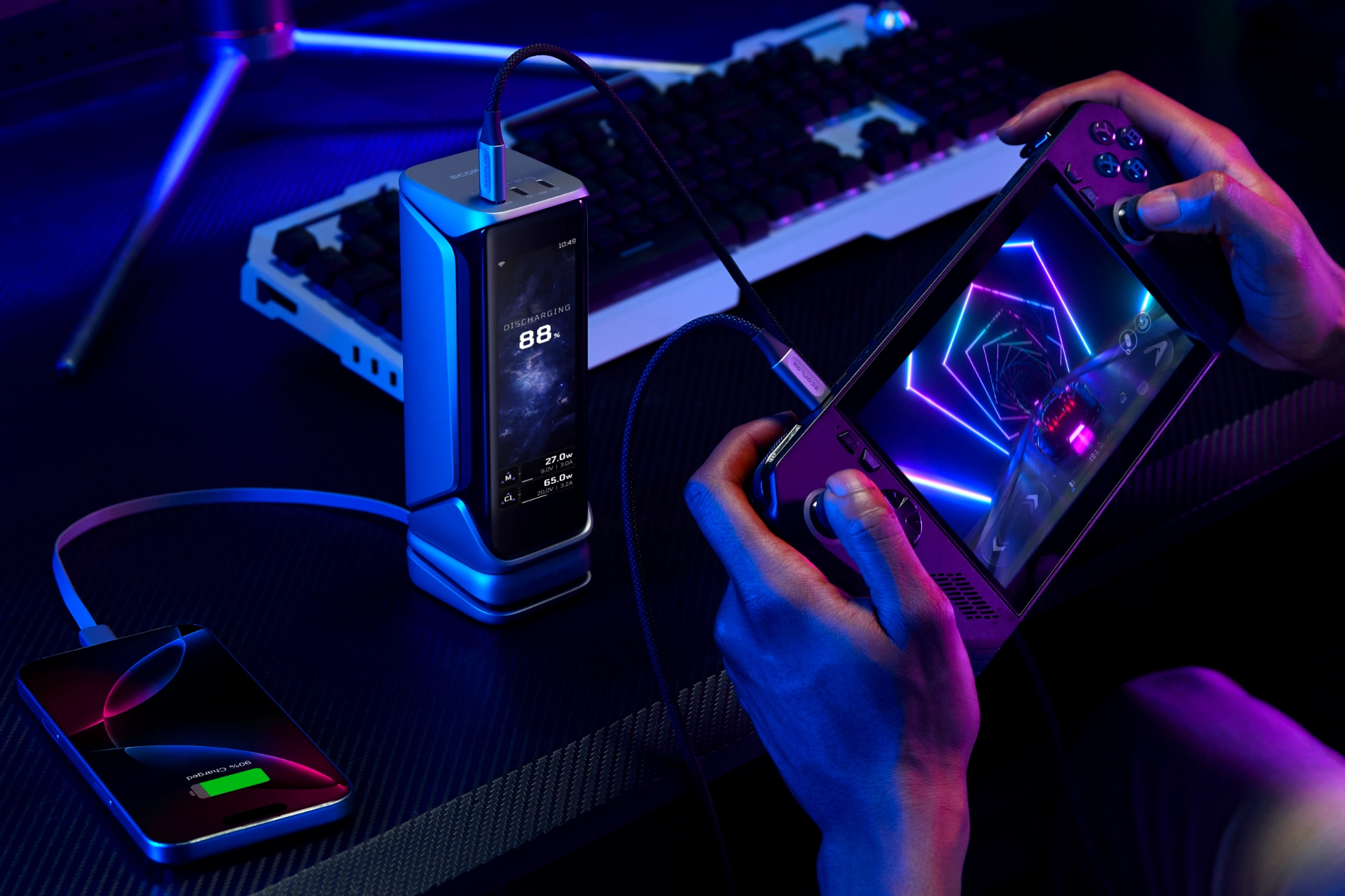 EcoFlow Rapid PRO X ładowanie kilku urządzeń na raz
