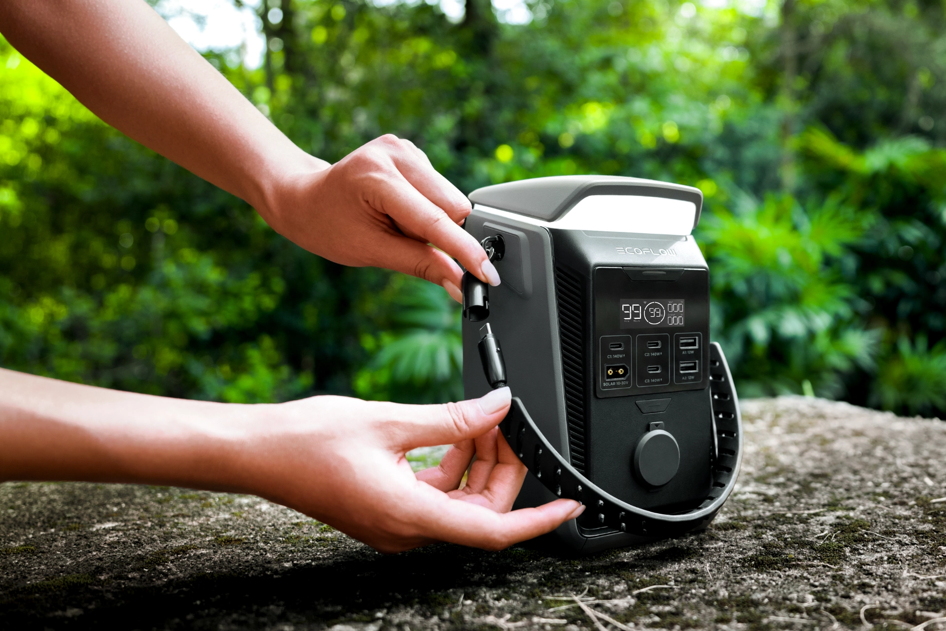 EcoFlow Trail PLUS odpinany pas USB-C