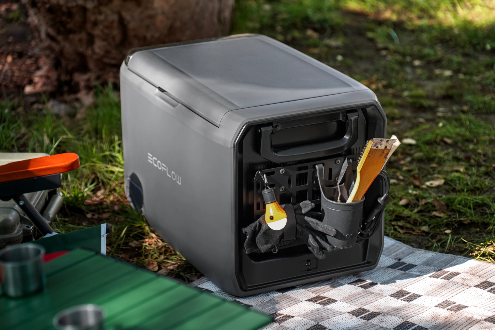 Lodówka turystyczna EcoFlow Glacier Classic 35L boczna kieszeń