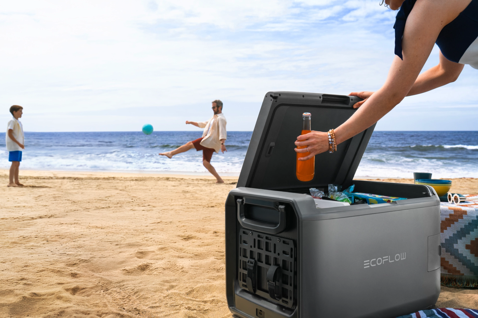 Lodówka turystyczna EcoFlow Glacier Classic 35L w gorące dni