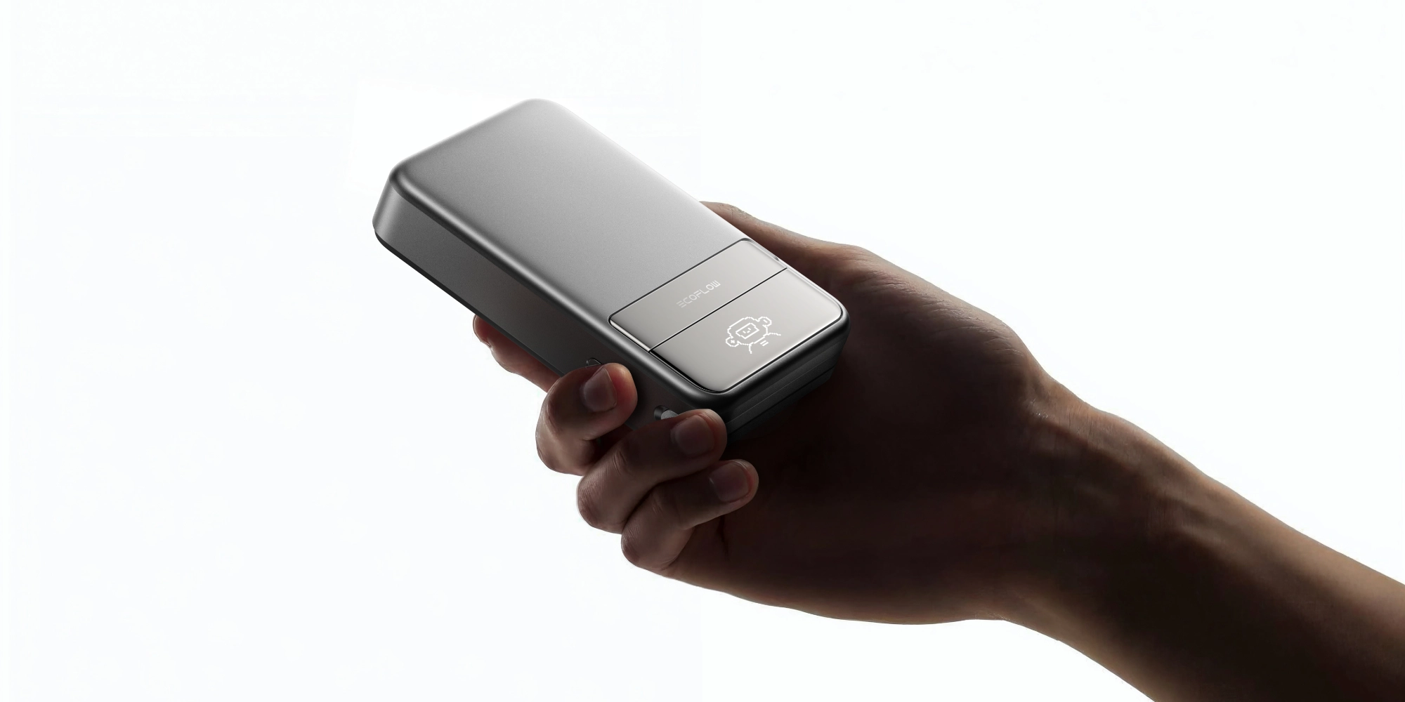 Powerbank magnetyczny Qi2 EcoFlow Rapid 10000 mAh kolor srebrny