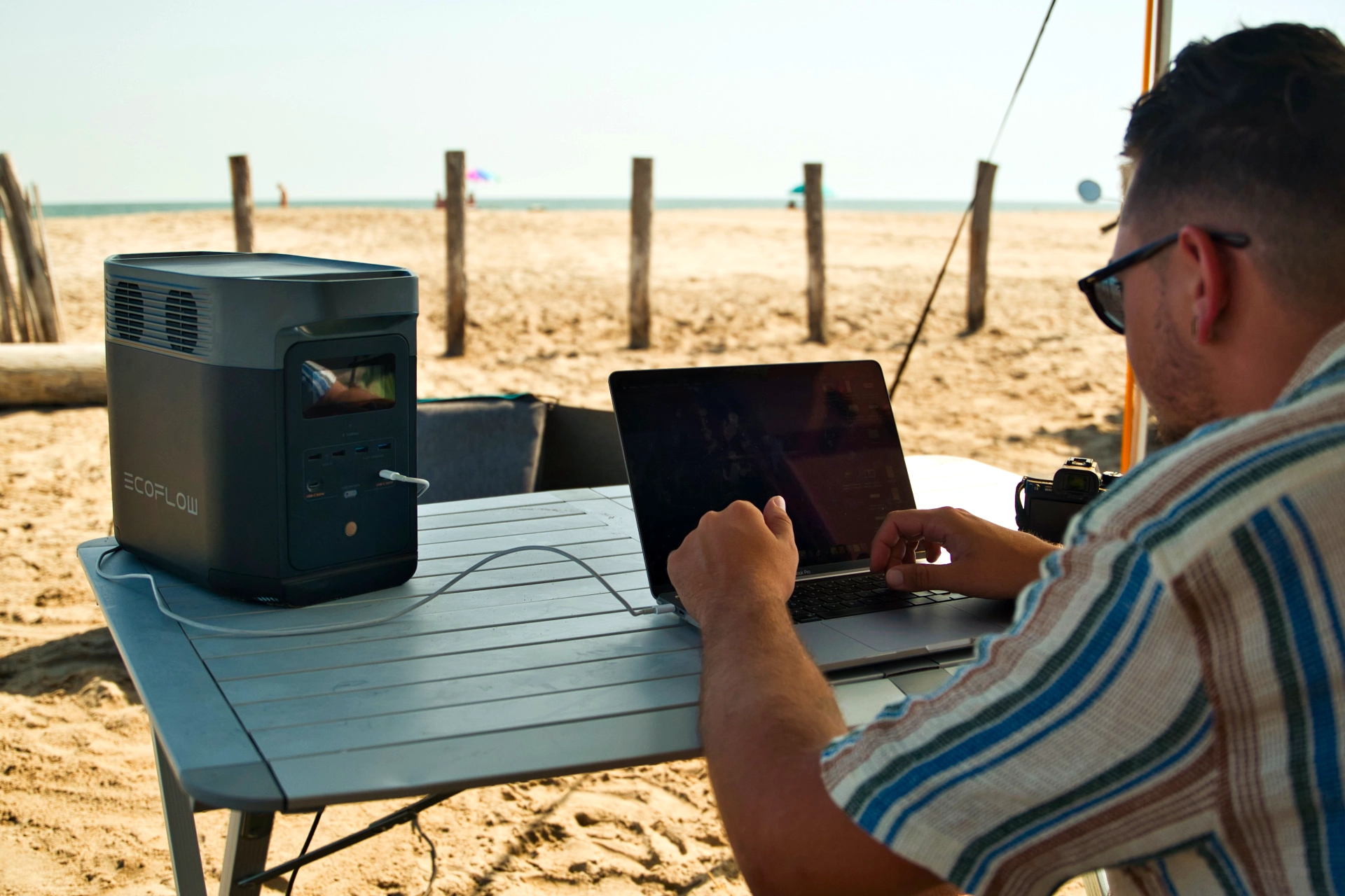 Bezpieczne ładowanie stacji zasilania EcoFlow