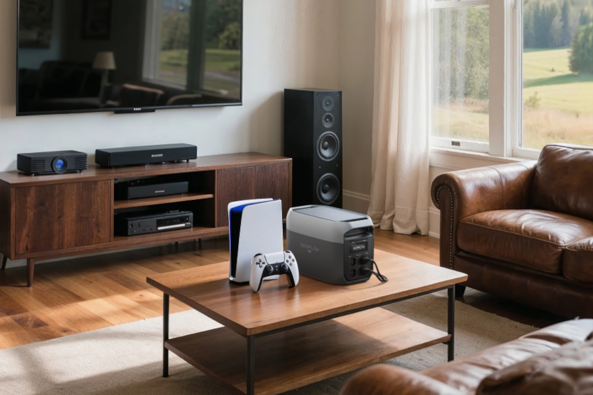 EcoFlow Delta 3 MAX zasilanie awaryjne w salonie