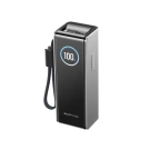 Srebrny Powerbank EcoFlow Rapid 25000 mAh z wyciąganym przewodem USB-C