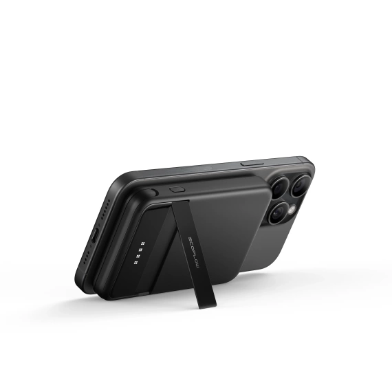 Czarny Powerbank Magnetyczny Qi2 EcoFlow Rapid 5000 mAh