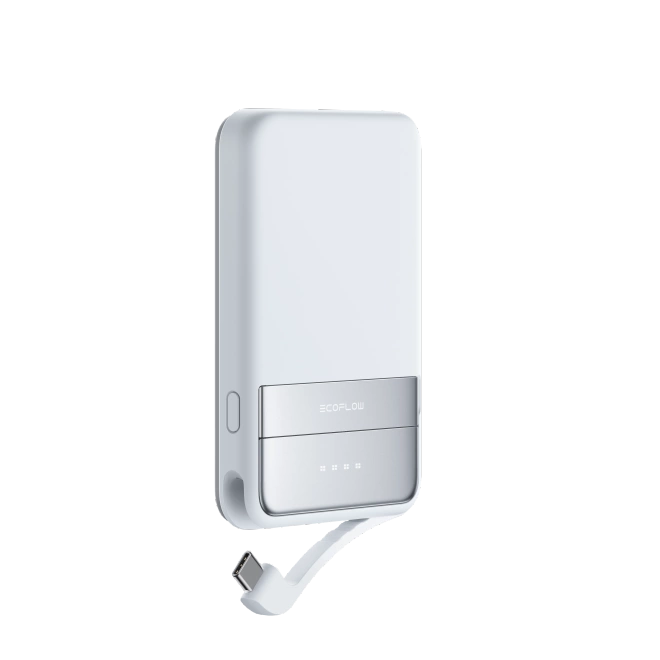 Biały Powerbank Magnetyczny Qi2 EcoFlow Rapid 5000 mAh