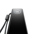 Srebrny Powerbank EcoFlow Rapid 25000 mAh z wyciąganym przewodem USB-C