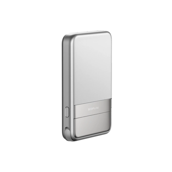 Srebrny Powerbank Magnetyczny Qi2 EcoFlow Rapid 5000 mAh