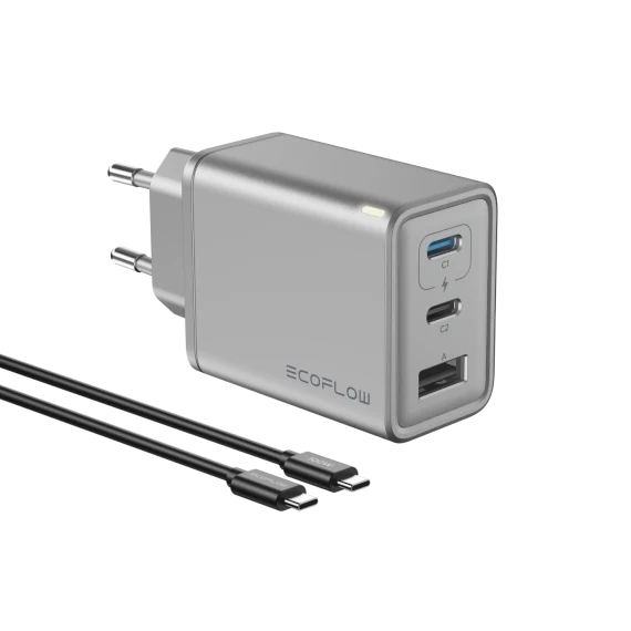 Ładowarka Sieciowa GaN EcoFlow Rapid 65 W + kabel USB-C 100 W