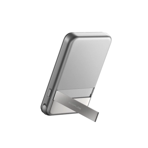 Srebrny Powerbank Magnetyczny Qi2 EcoFlow Rapid 5000 mAh