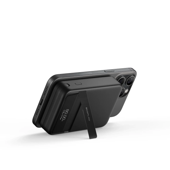 Czarny Powerbank Magnetyczny Qi2 EcoFlow Rapid 10000 mAh